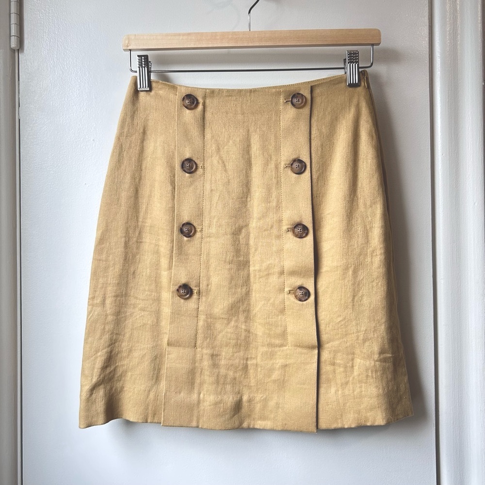 Massimo Dutti Tan Mini Skirt